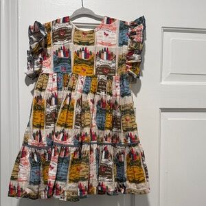 Pink Chicken Crayon Dress Size 3